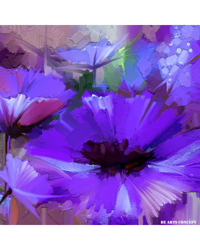 Tableau Floral Violet