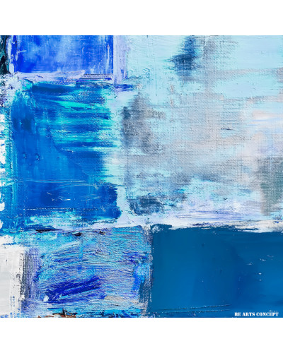 Tableau Beaux Arts Bleu Azur